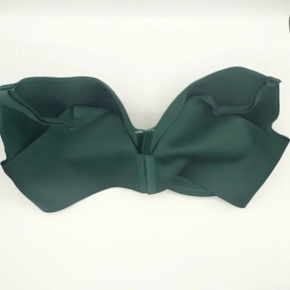 Cacique Lightly Lined Full Coverage Forest Green Adjustable Straps Bra - US 44G